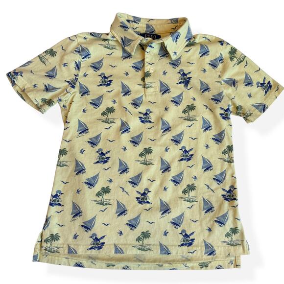 Polo by Ralph Lauren Other - Polo Ralph Lauren Windsurfing Polo Bear Cotton Shirt Youth Medium 10-12
